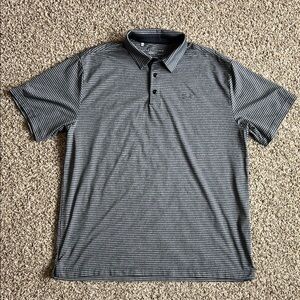 Under Armour Men's Striped Gray Polo Shirt